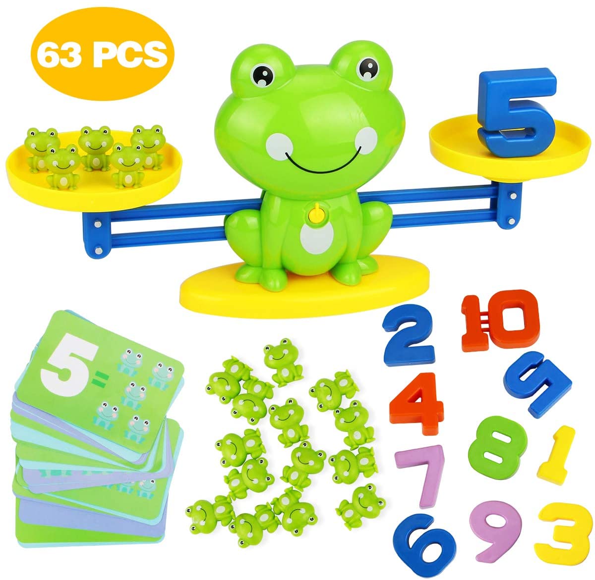 Frog Balance Scale Toy | Number Counting Blocks Games