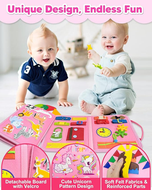 Busy Book Sensory Learning Toys for Toddlers