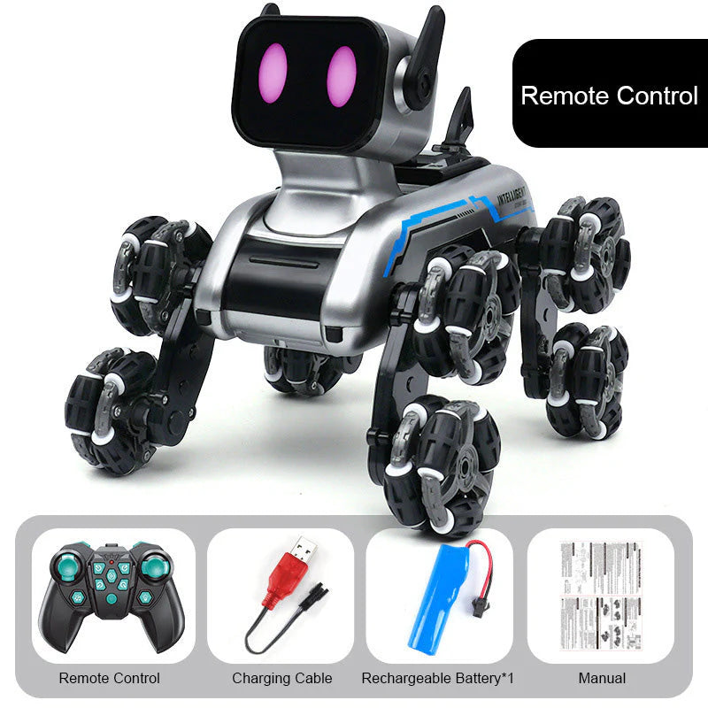 Stunt Dog Car Gesture Controlled Remote Toy with LED Lights