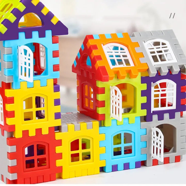 300 Pcs Building Blocks House Shape | Puzzle Toy for Kids