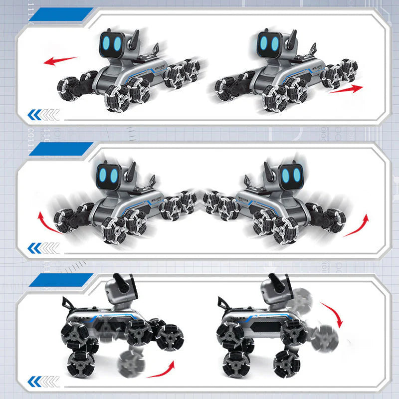 Stunt Dog Car Gesture Controlled Remote Toy with LED Lights