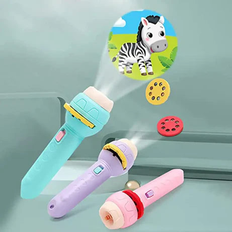 Mini Projector Torch Toy with Slides &amp;Patterns | Slide Flashlight Projector Torch for Kids