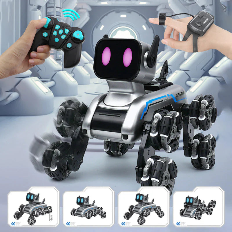 Stunt Dog Car Gesture Controlled Remote Toy with LED Lights