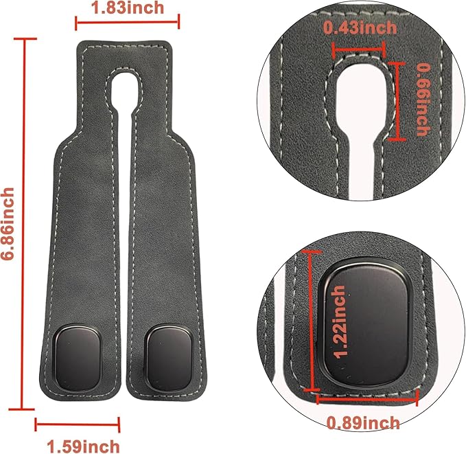 Double Car Seat Hooks | Car Seat Back Storage | Hooks for Purses and Bags