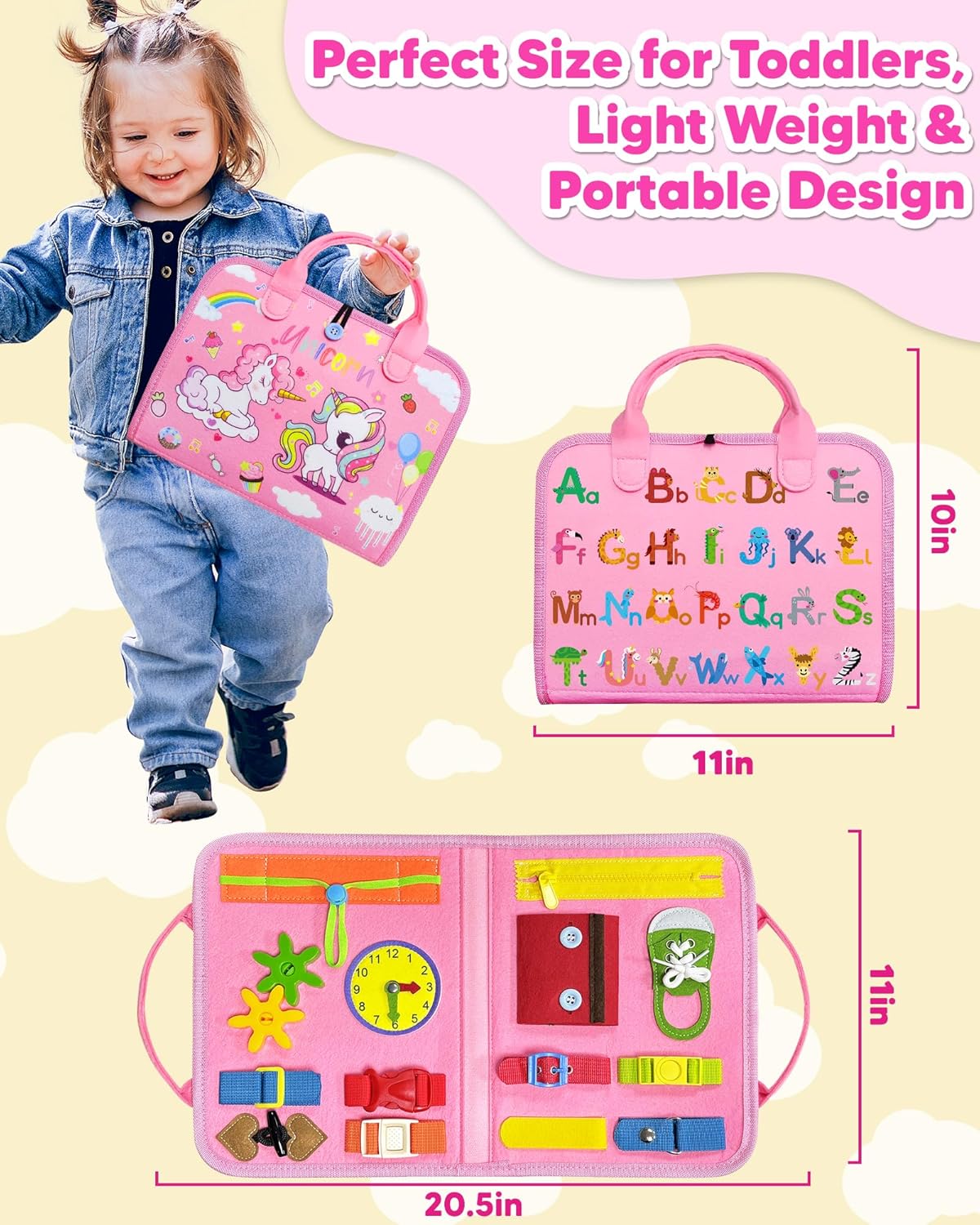 Busy Book Sensory Learning Toys for Toddlers