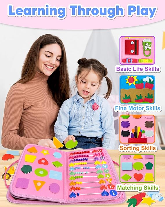 Busy Book Sensory Learning Toys for Toddlers