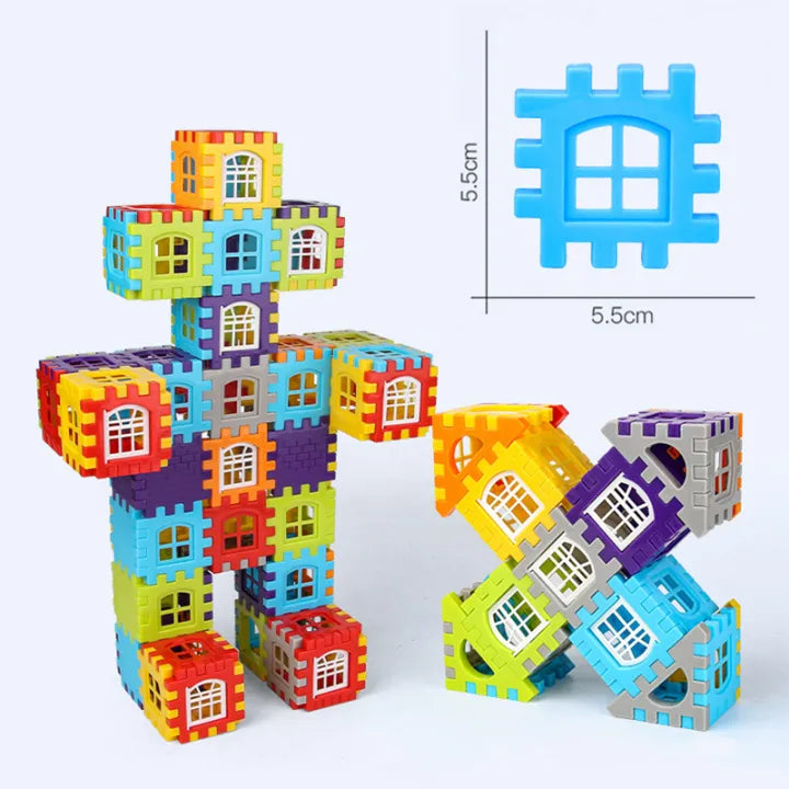 300 Pcs Building Blocks House Shape | Puzzle Toy for Kids