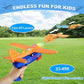 Airplane Launcher Toy Bubble Catapult Airplane Toy One Click Outside Flying Launcher
