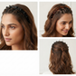 Headbands with Hair Clips for Women and Girls (pack of 2)- Headband with Double Layer Twist, Hairstyle