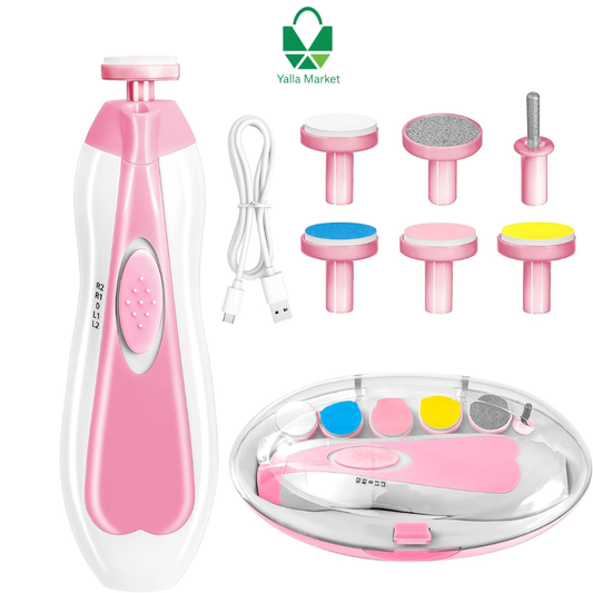 Baby Nail Trimmer Electric-6 in 1 Baby Nail File Clippers Infant Grooming Kit