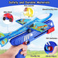 Airplane Launcher Toy Bubble Catapult Airplane Toy One Click Outside Flying Launcher