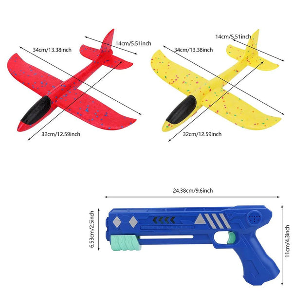 Airplane Launcher Toy Bubble Catapult Airplane Toy One Click Outside Flying Launcher