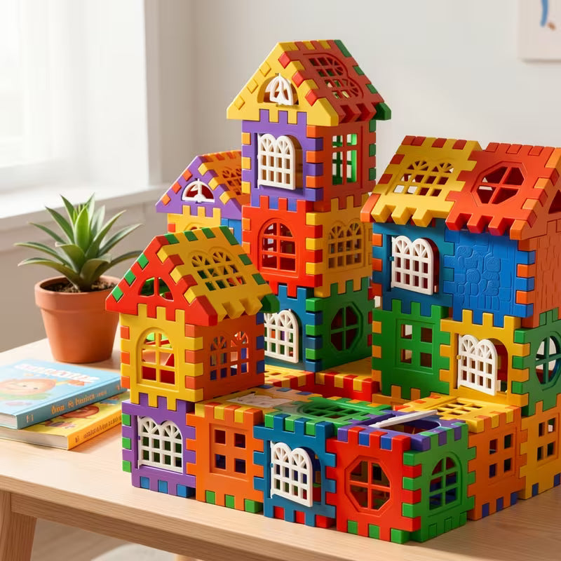 300 Pcs Building Blocks House Shape | Puzzle Toy for Kids