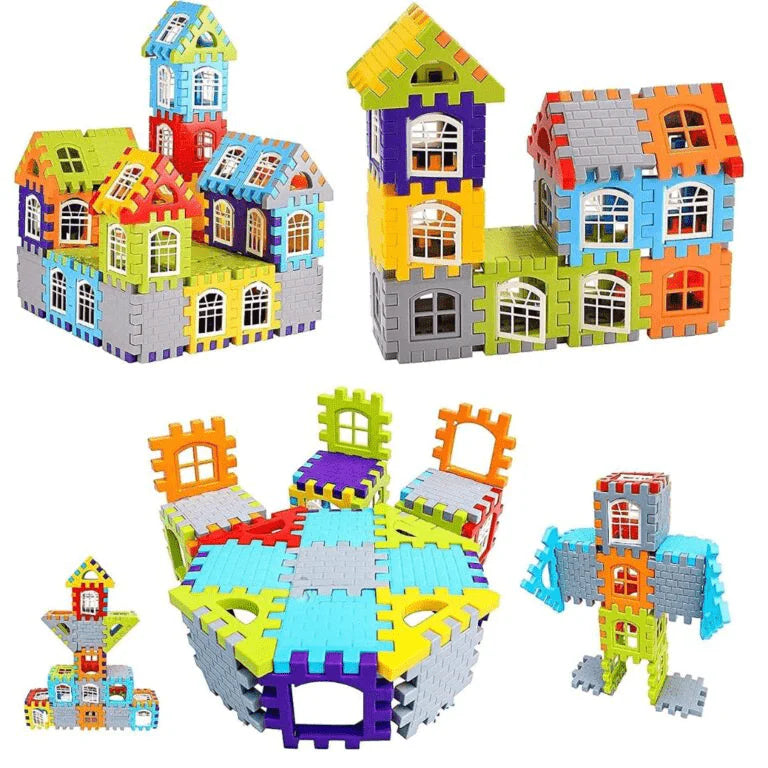 300 Pcs Building Blocks House Shape | Puzzle Toy for Kids