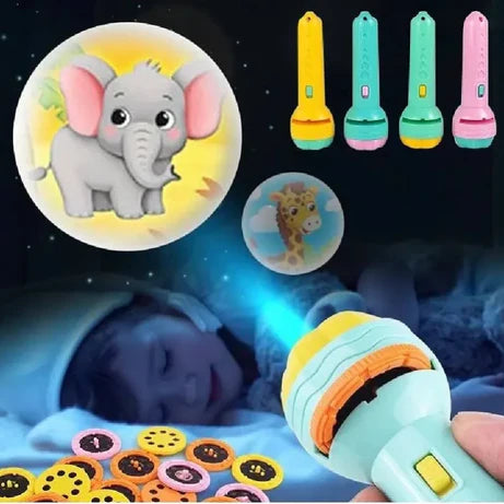 Mini Projector Torch Toy with Slides &amp;Patterns | Slide Flashlight Projector Torch for Kids